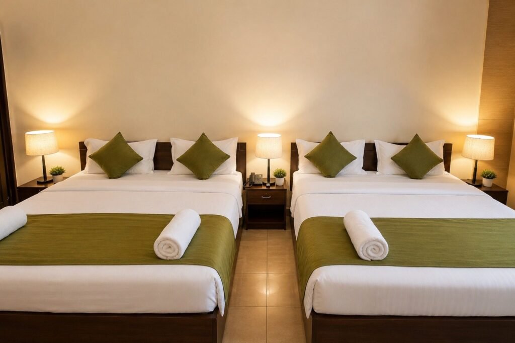 Twin room with two beds at Gange Hills by Around Stays