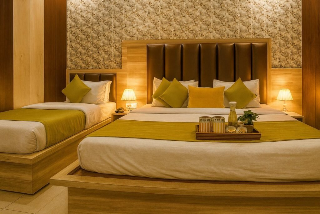 Family room with two beds at Oslo Green by Around Stays