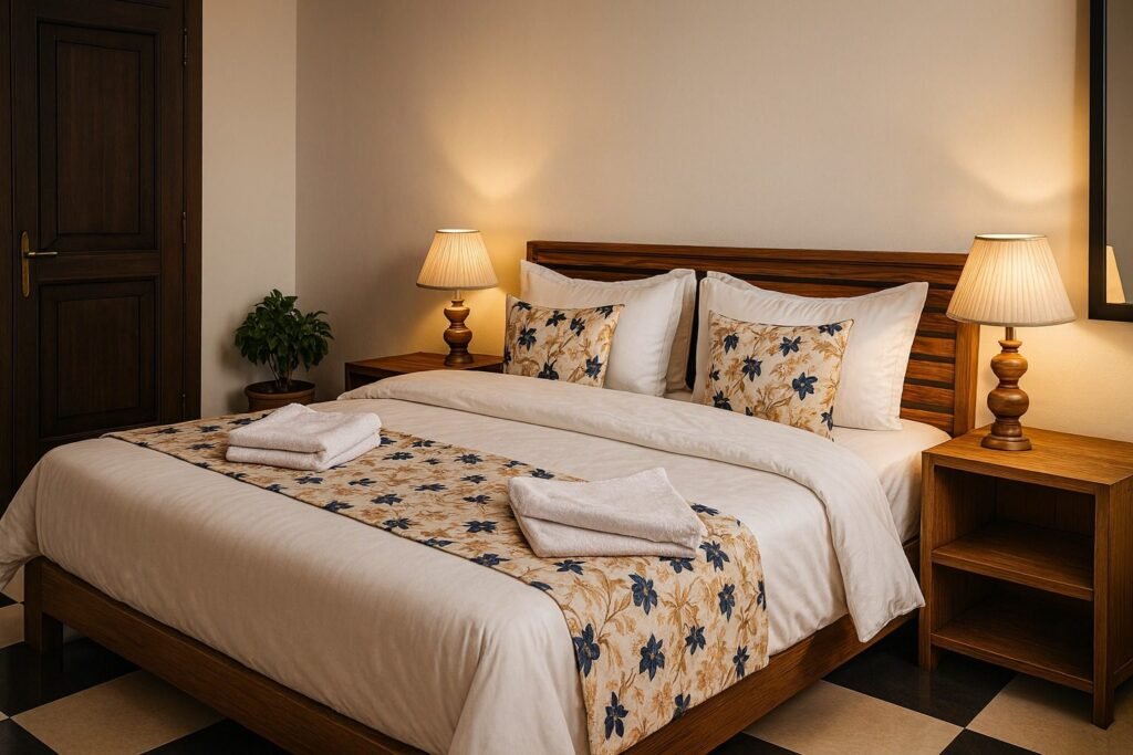 Cozy warm-lit double room at Oslo Mussoorie by Around Stays