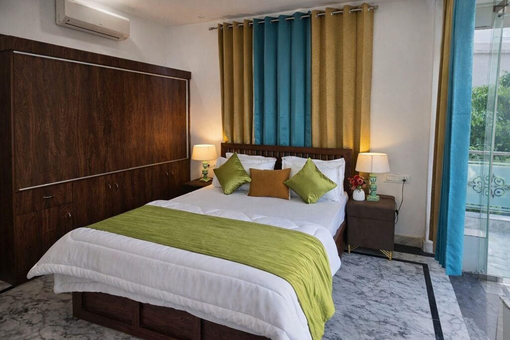 Deluxe room at The Great Garuda by Around Stays